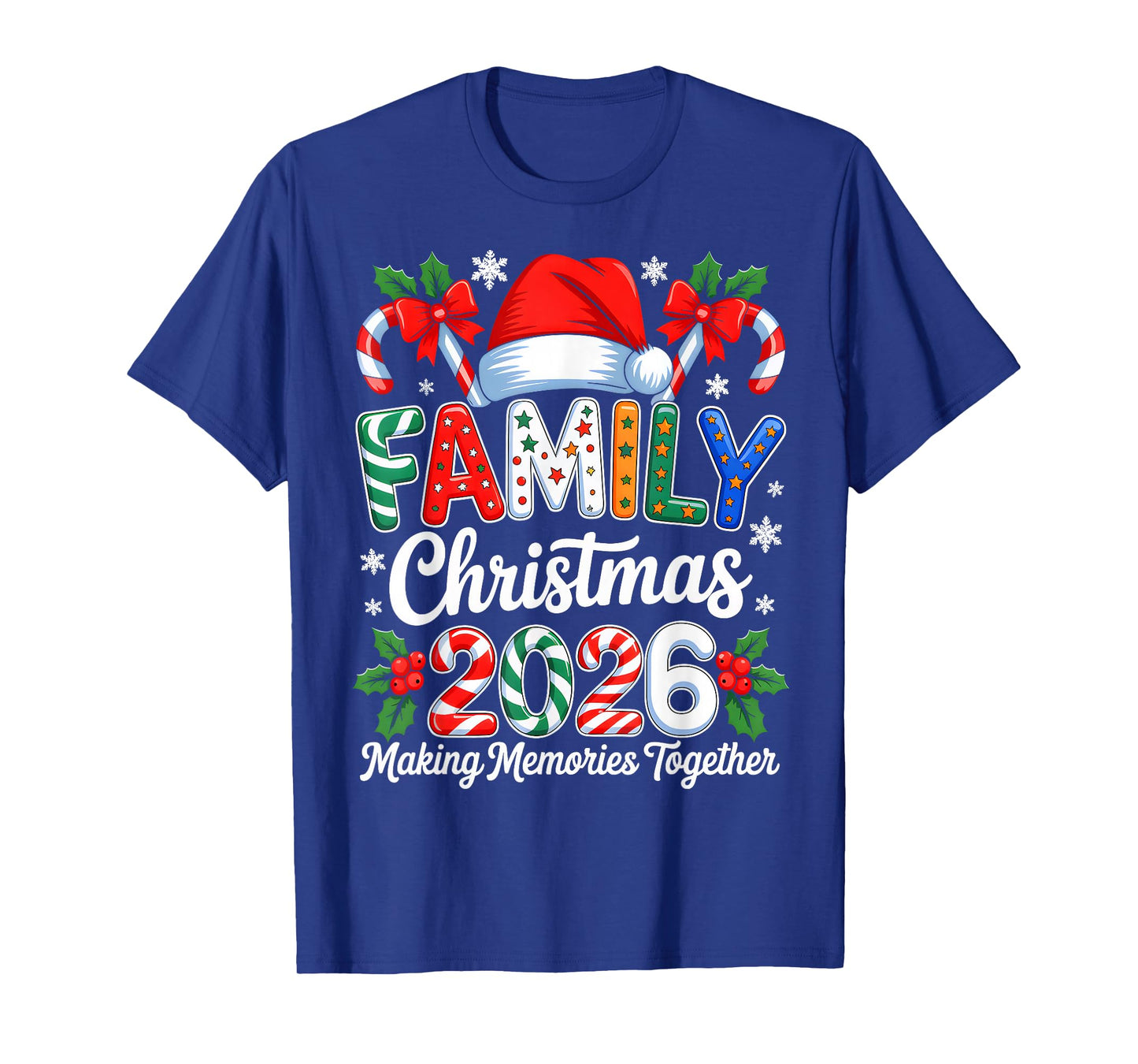 Family Christmas 2026 Matching Family Pajamas Xmas Squad T-Shirt