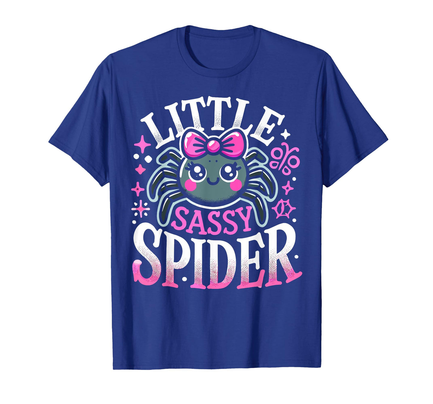 Kids Little Sassy Spider Girls Cute Spider Halloween Decor T-Shirt