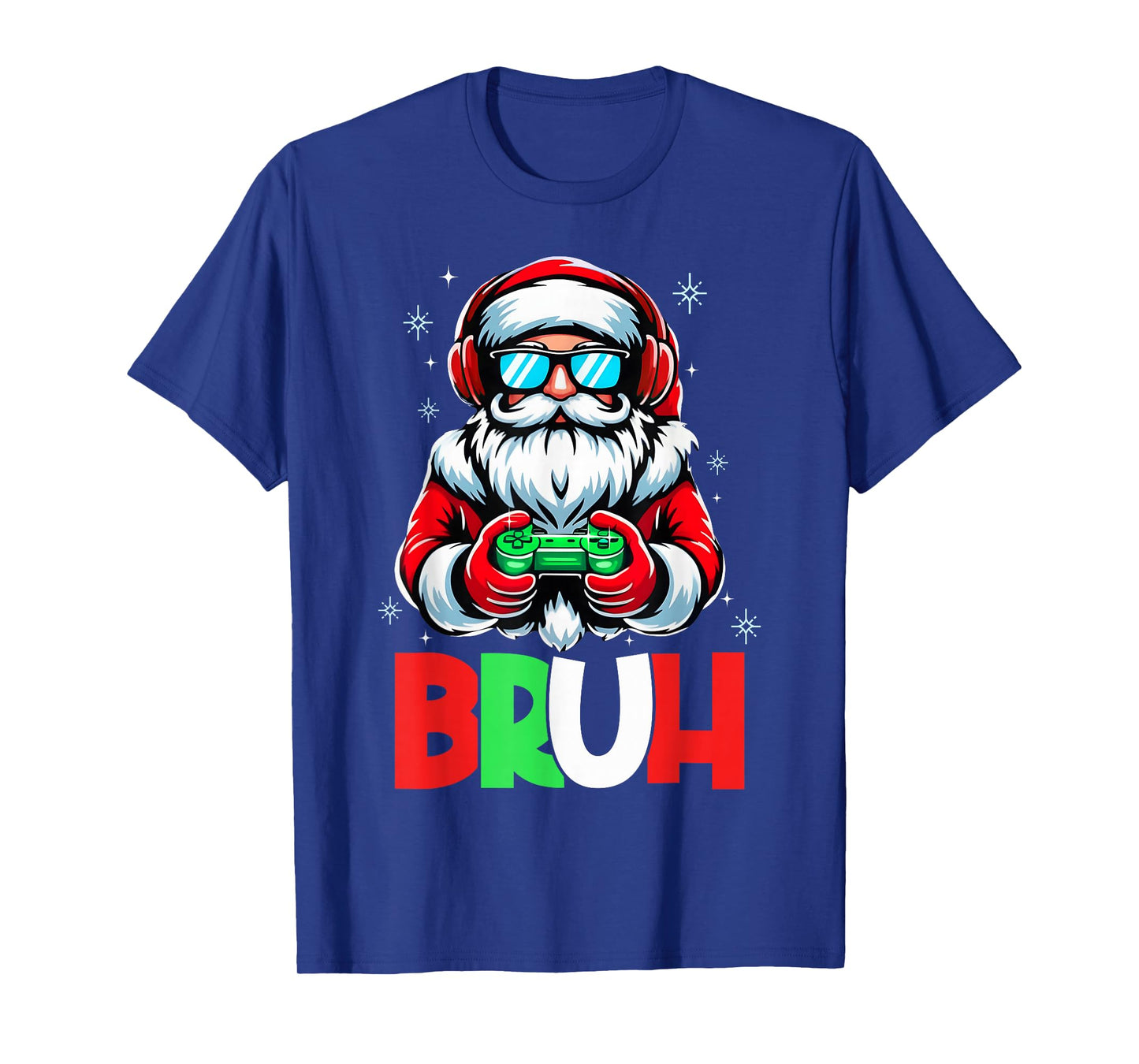 Video Game Santa Xmas Bruh Christmas Gamer Boys Mens Kids T-Shirt