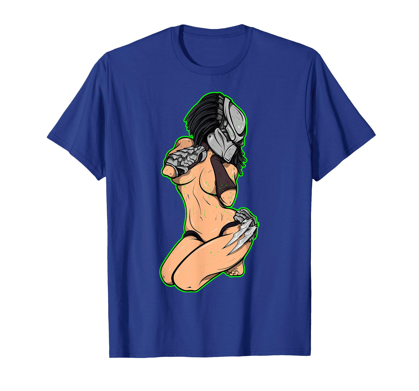Predator Alien Hunter Pinup Girl T-Shirt