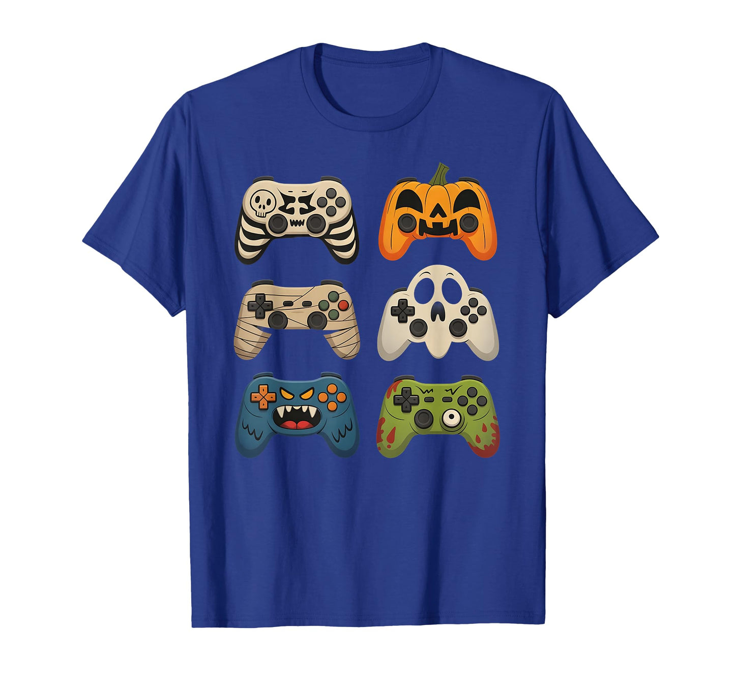 Halloween Skeleton Zombie Gaming Controllers Mummy Gifts Kid T-Shirt