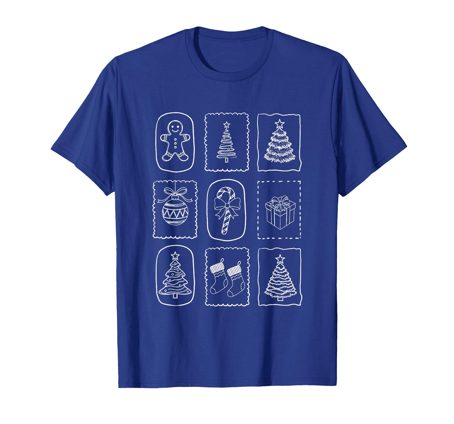 Christmas Doodle 2025 Coquette Bow Xmas Tree Ornaments Santa T-Shirt