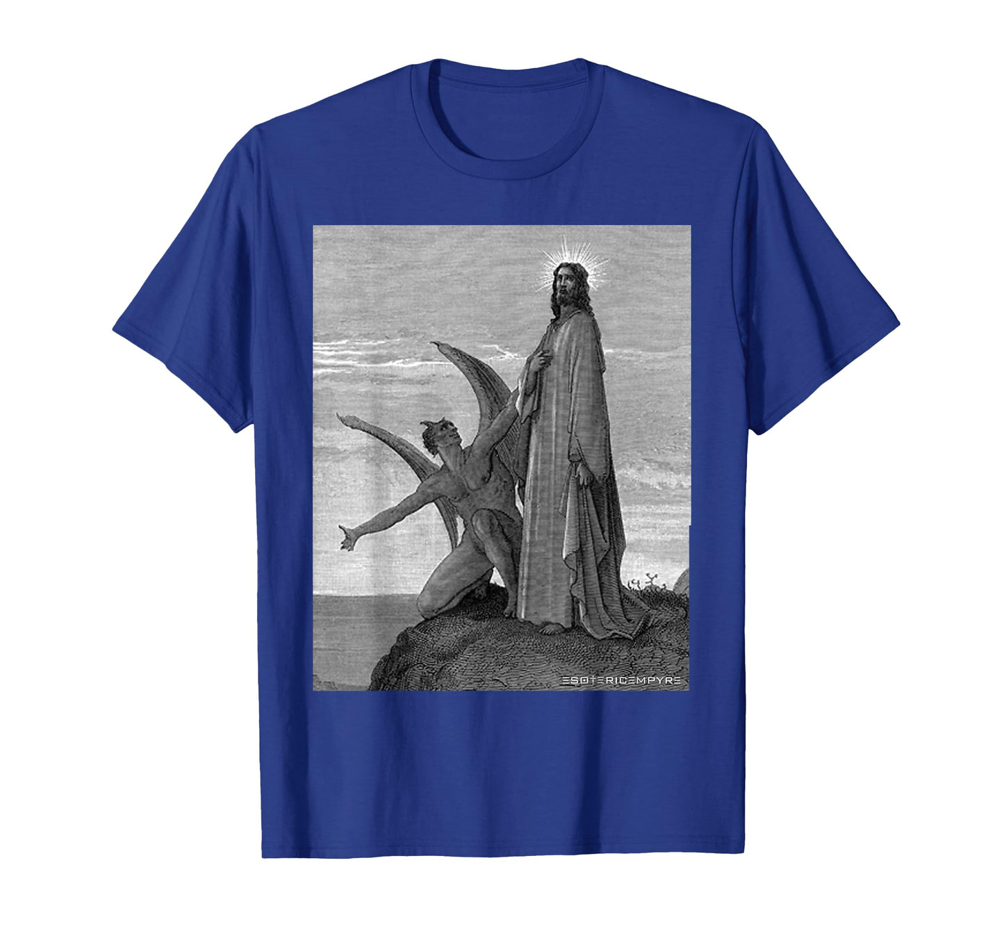 Jesus Christ Temptation of Satan Wilderness by Gustave Dore T-Shirt