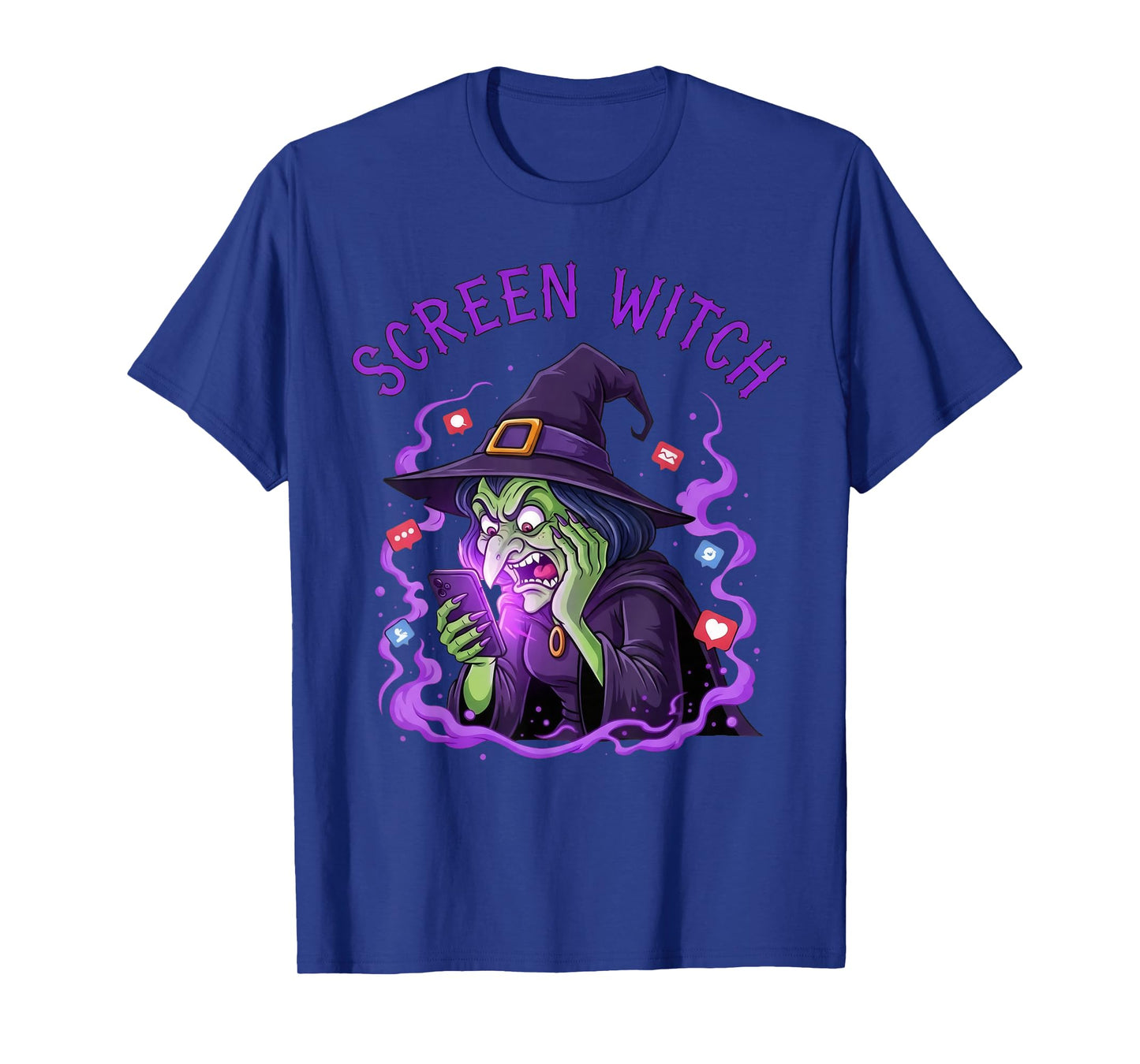 Screen Witch Funny Halloween Digital Social Media Humor T-Shirt