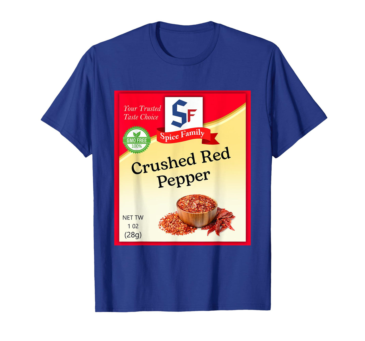 Crushed Red Pepper Condiment Costume Holiday Spice Costumes T-Shirt