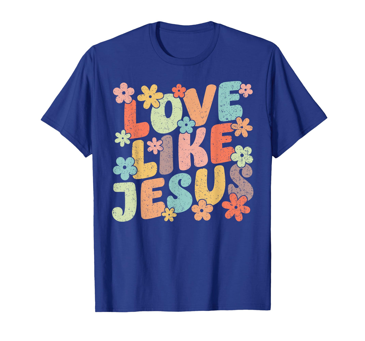 Love Like Jesus Christ Faith Christian Retro Groovy Graphic T-Shirt