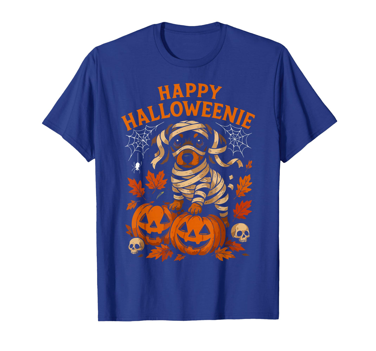 Happy Halloweenie Halloween Wiener Dog Fall Pumpkin Season T-Shirt
