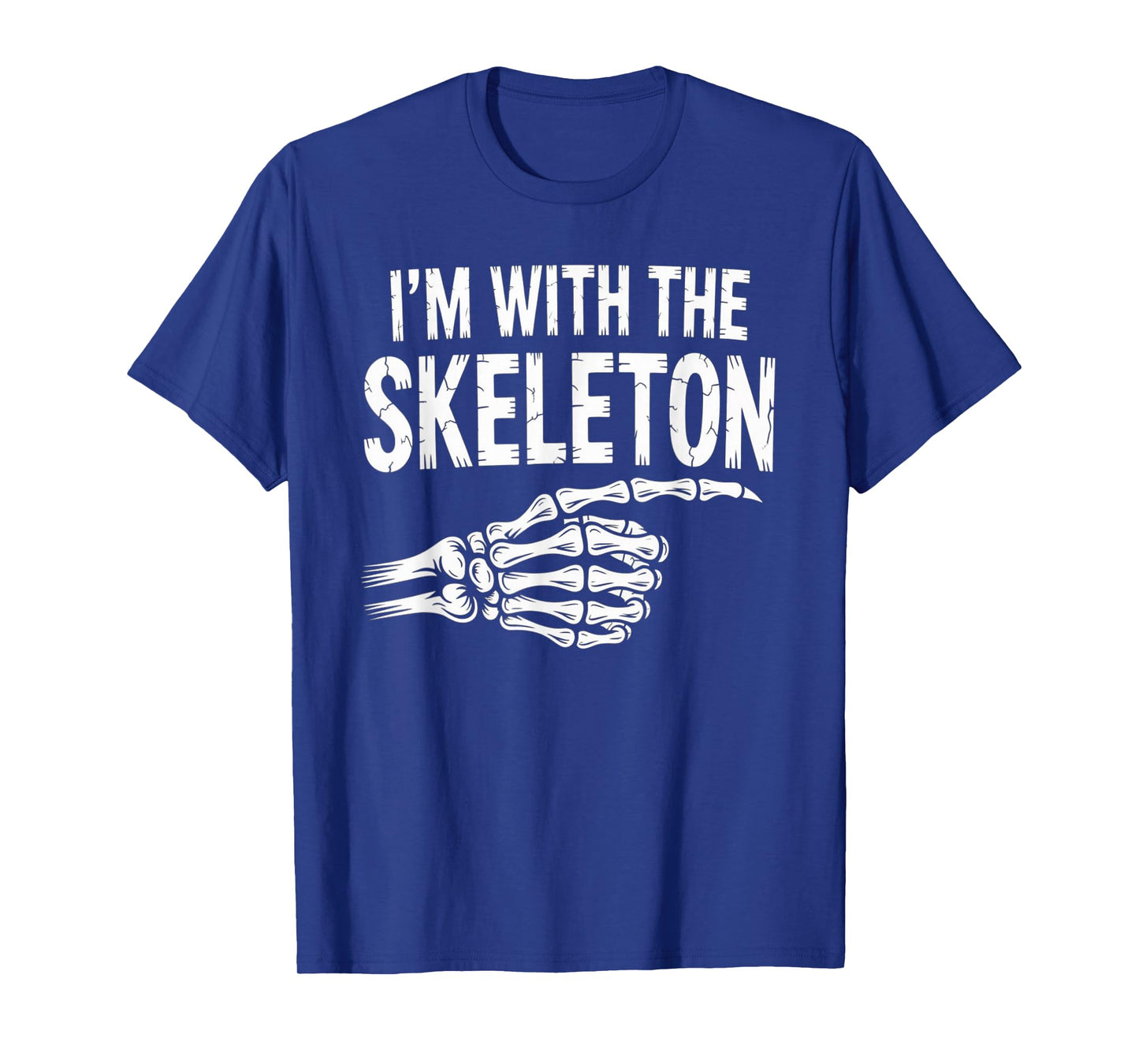 I'm with Skeleton Halloween Costume Couples Matching Gifts T-Shirt