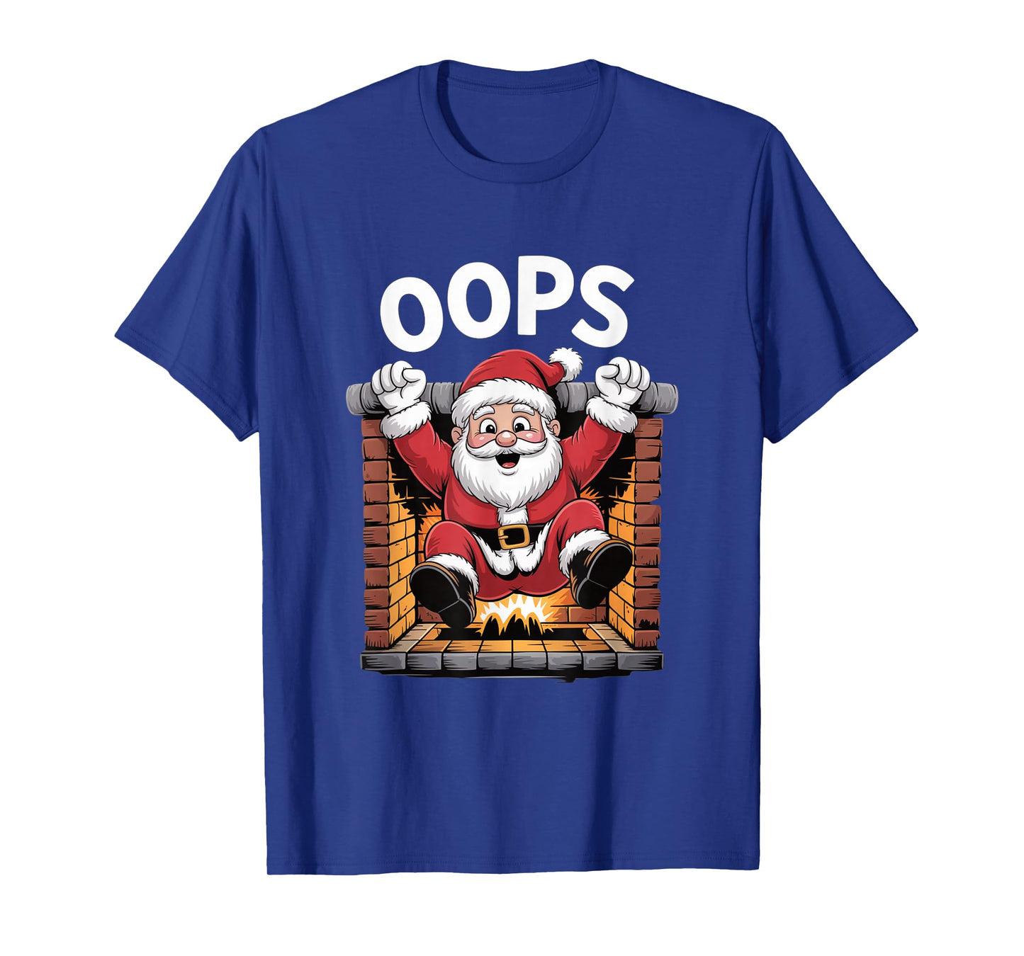 Santa Oops Funny Christmas Chimney Holiday T-Shirt