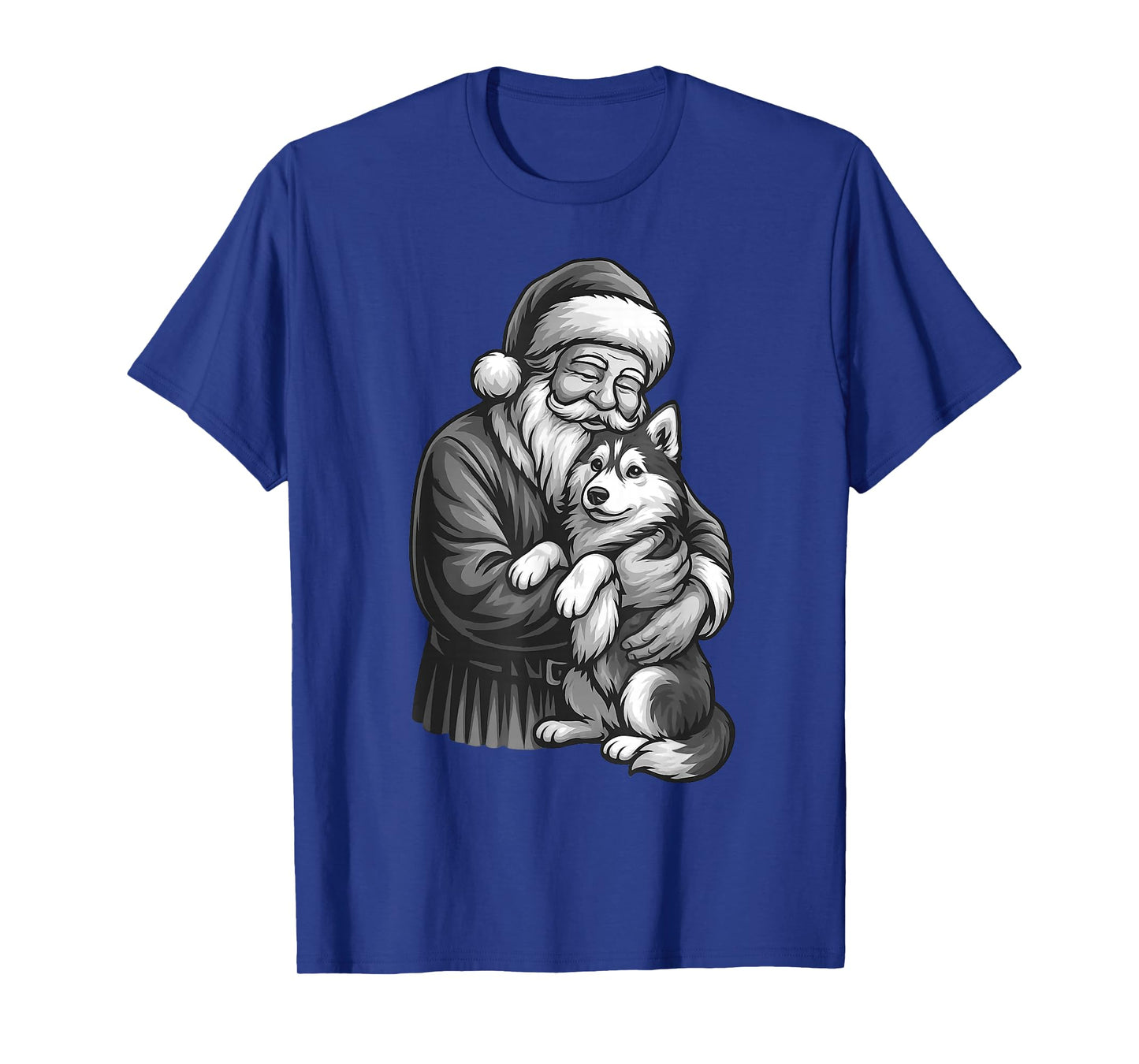 Husky Santa Claus Christmas Dog Lover T-Shirt