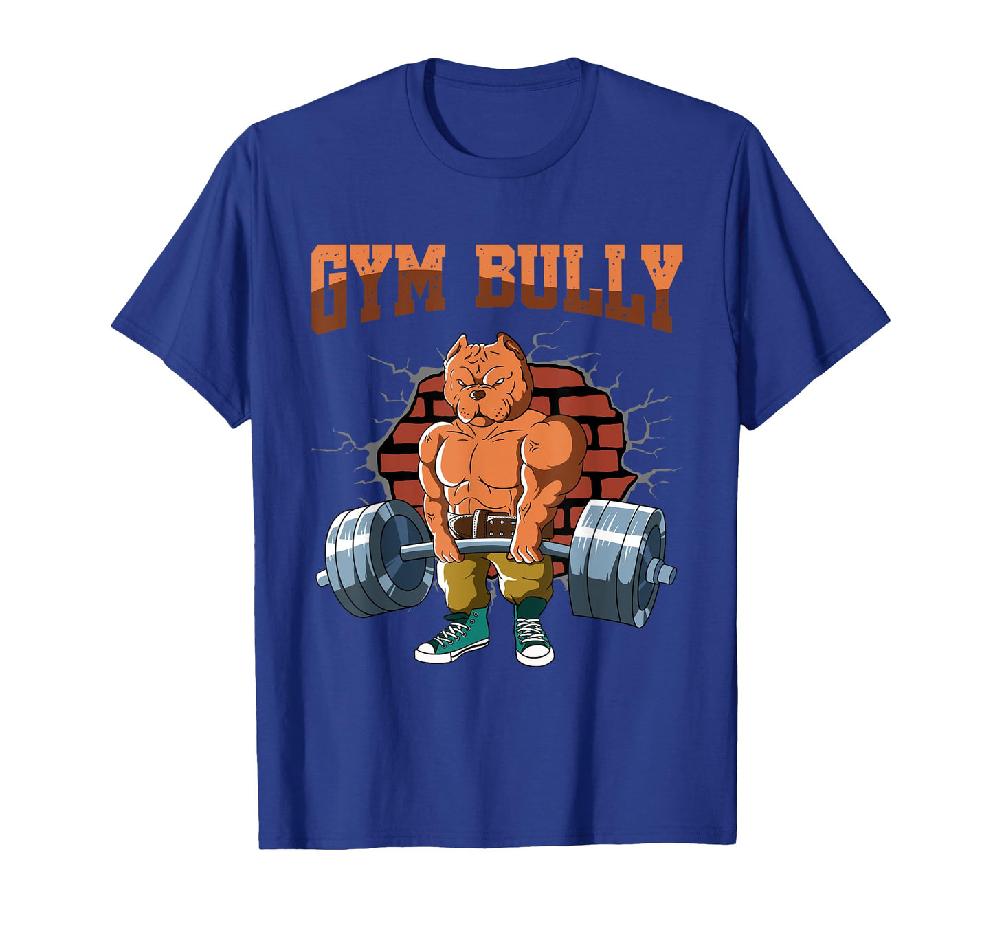 Fitness Dog GYM BULLY Deadlift Workout Training T-Shirt