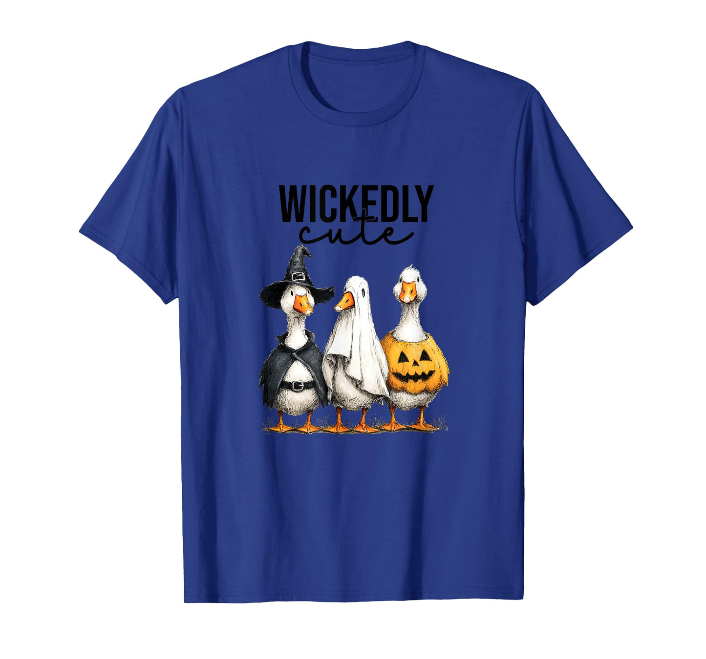 Funny Halloween Goose, Witch Ghost Cute Pet Costume T-Shirt