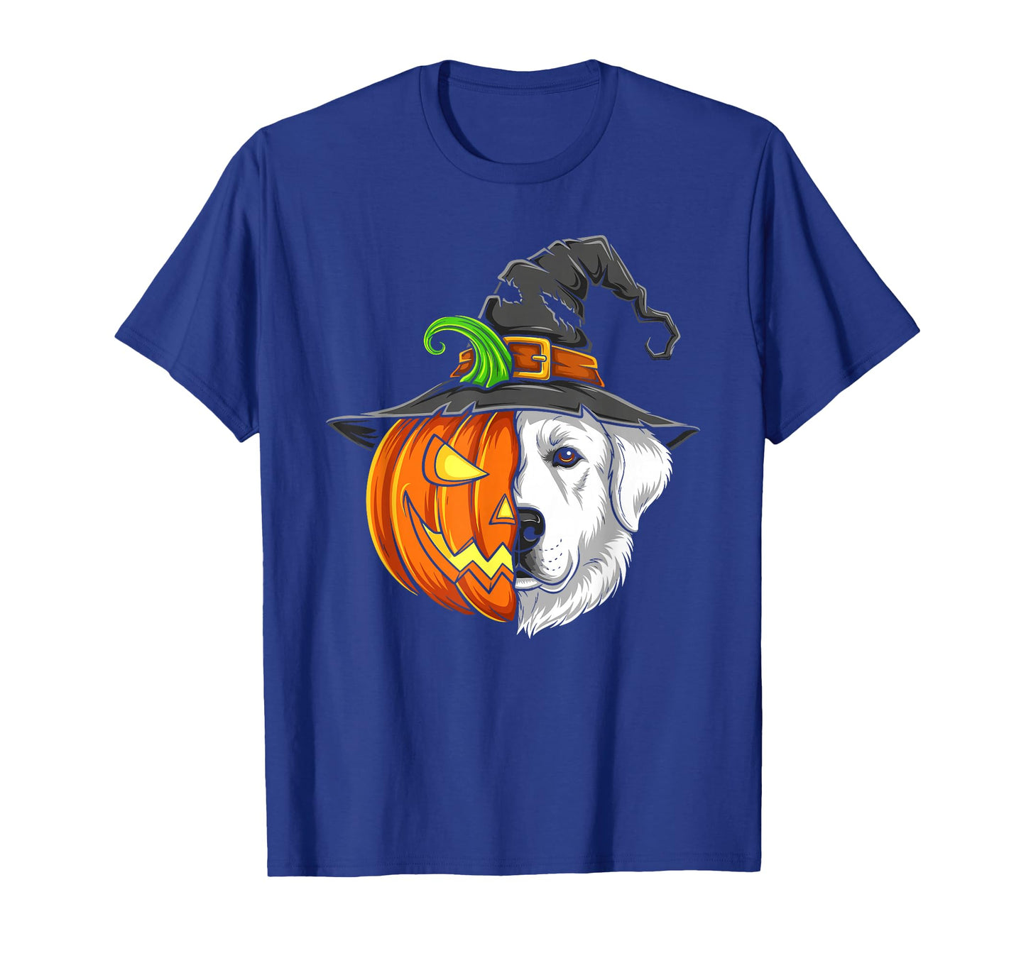 Great Pyrenees Pumpkin Jack O Lantern Halloween Mens Womens T-Shirt