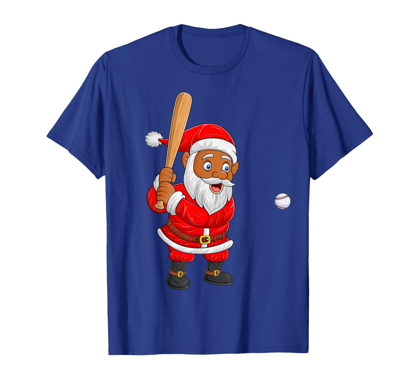 Funny Baseball Player Santa Christmas Pajamas Xmas Boys Kids T-Shirt