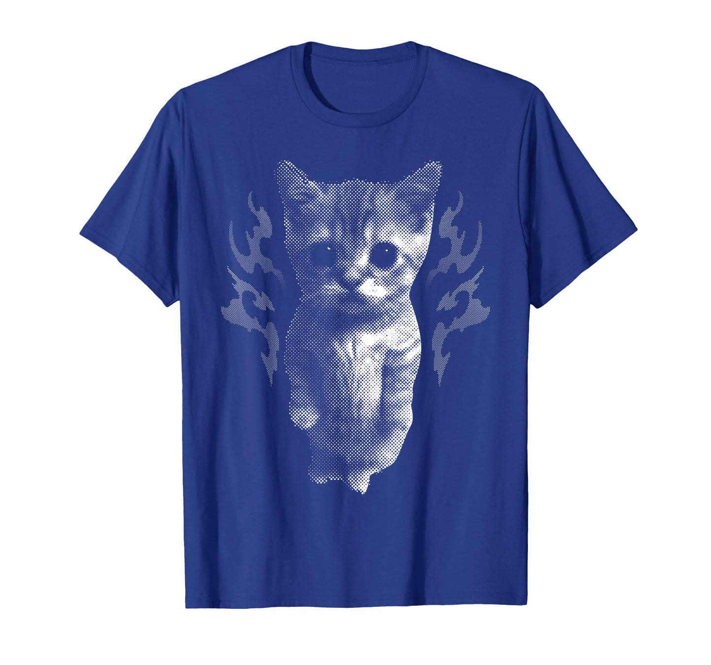 Funny Y2k Retro Cat Silly Vintage Kitten Meme Cat Lover T-Shirt