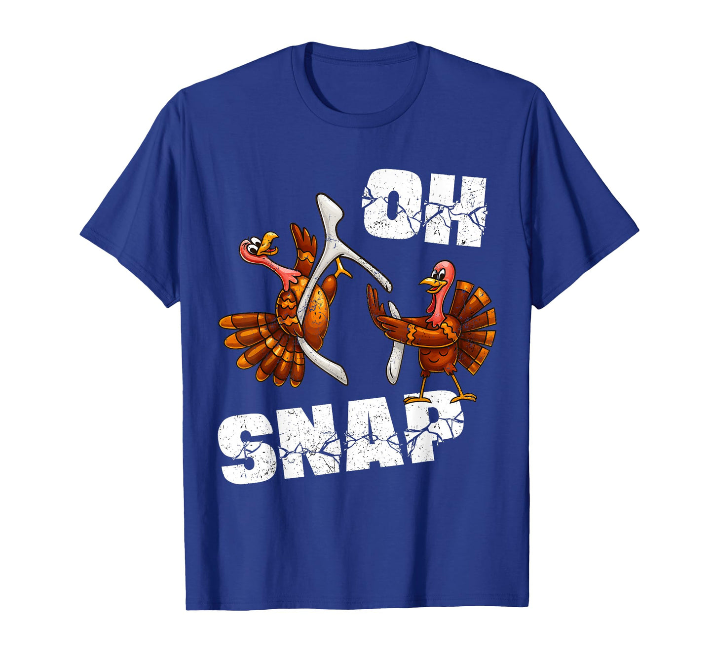 Oh Snap Funny Vintage Turkey Wishbone Thanksgiving Men Women T-Shirt