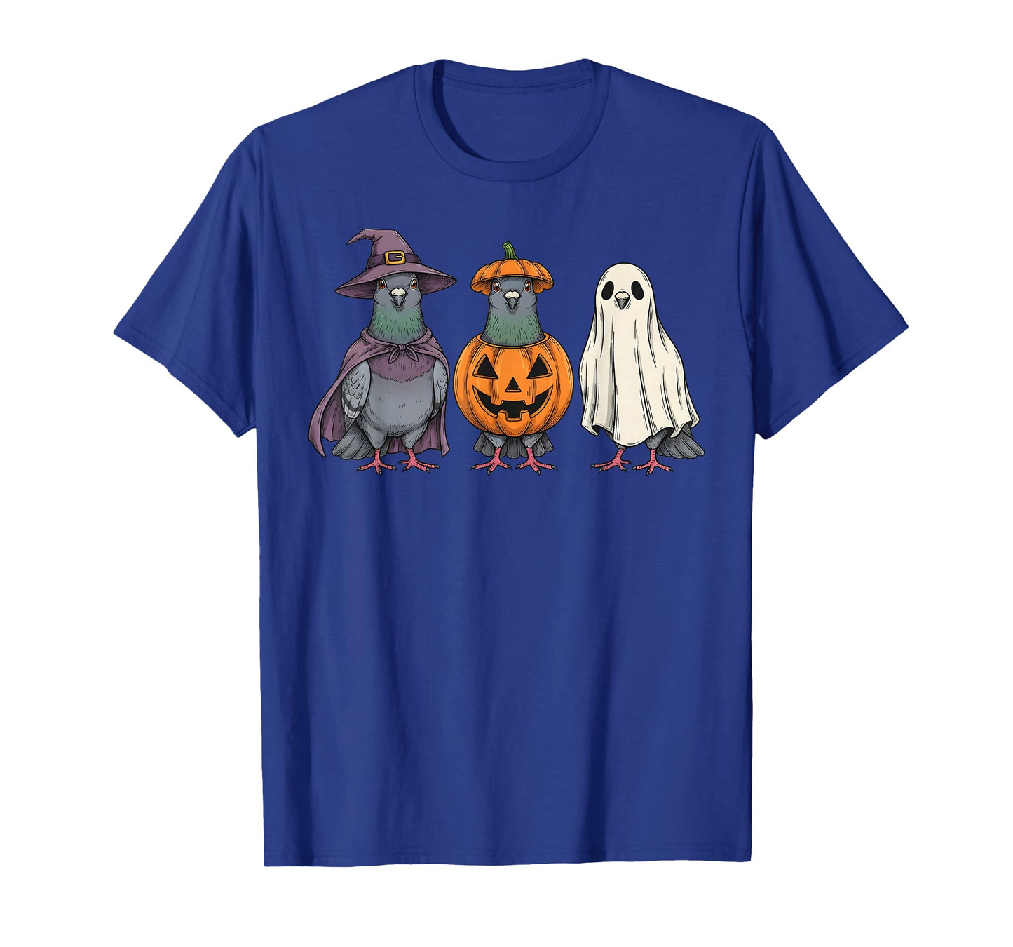 Spooky Ghost Pigeon Lover Pumpkin Halloween T-Shirt
