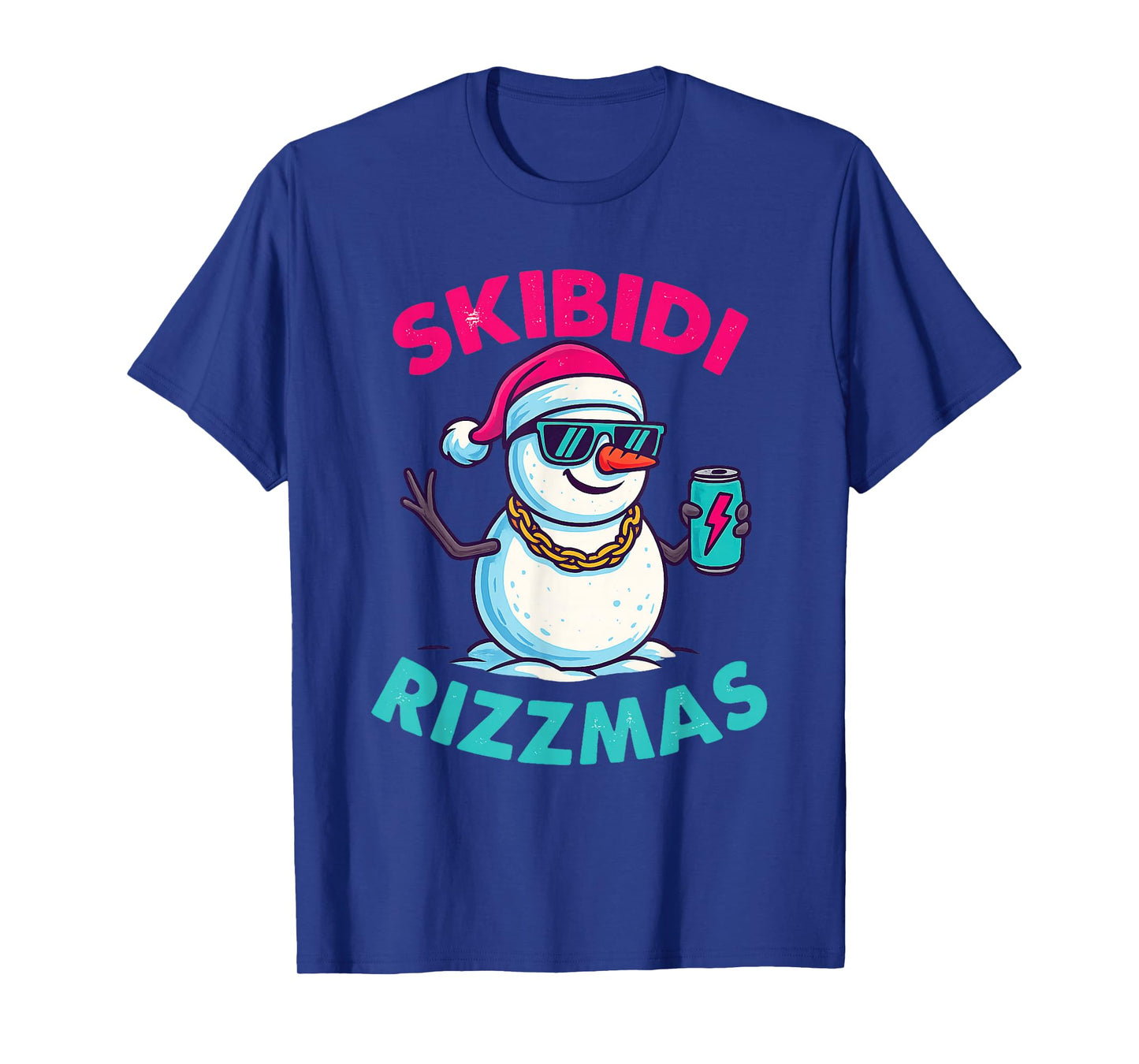 Skibidi Rizzmas Santa Claus Cool Christmas Meme T-Shirt