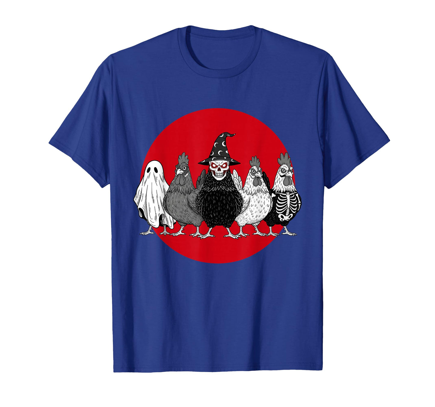 Halloween Funny Spooky Scary Chicken Costume Men Women T-Shirt