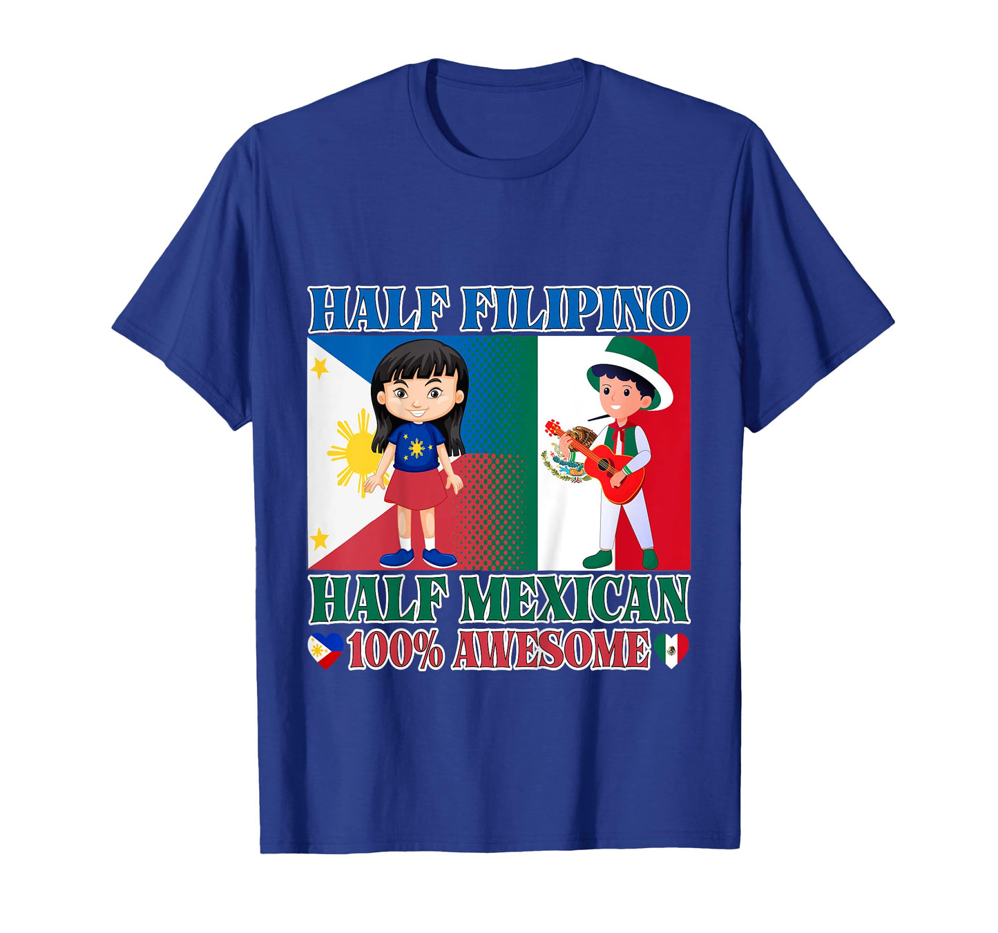 Half Filipino Half Mexico Toddler Mexico Philippines Flag T-Shirt