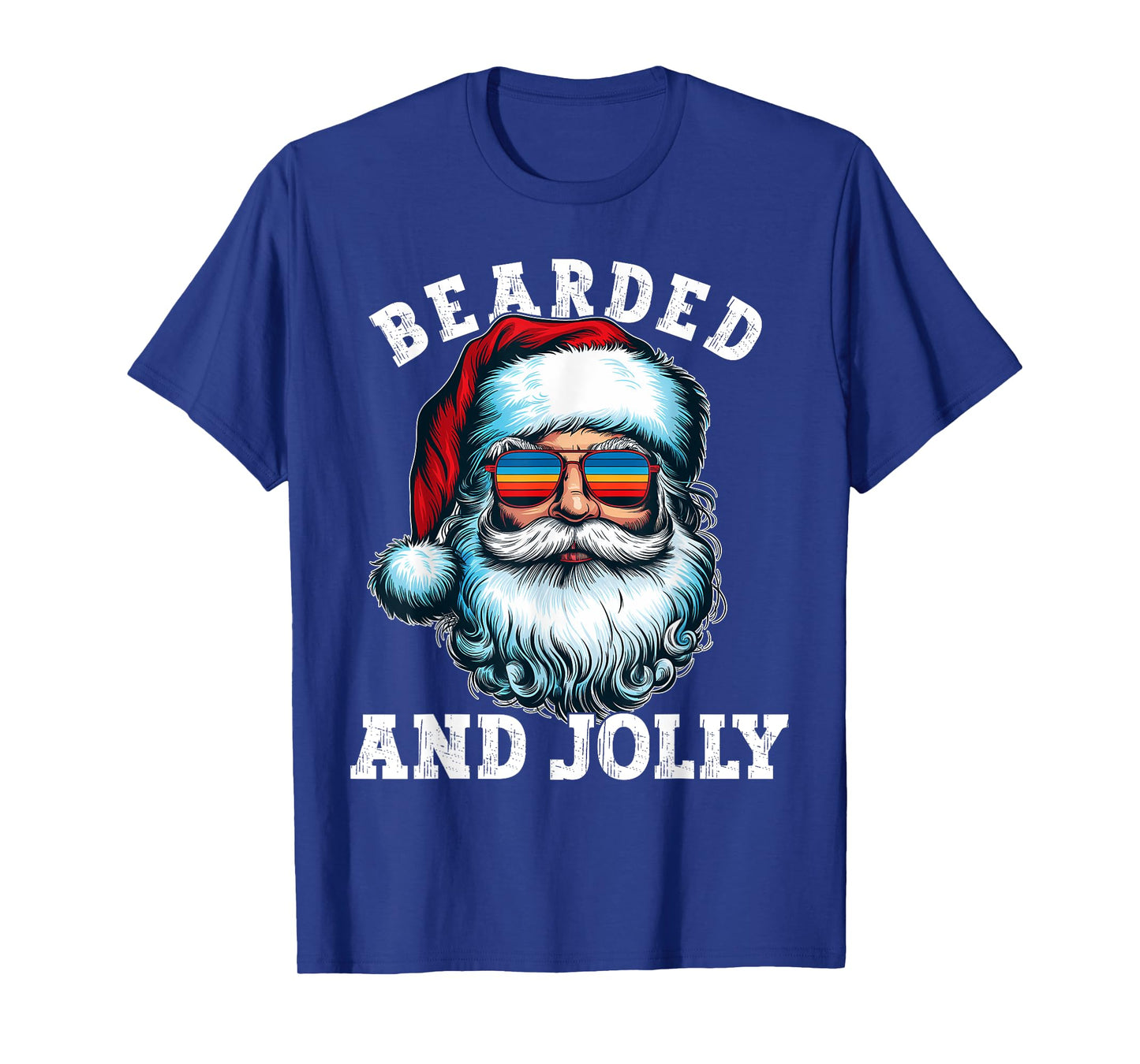 Vintage Mens Bearded And Jolly Gift Christmas For Men T-Shirt