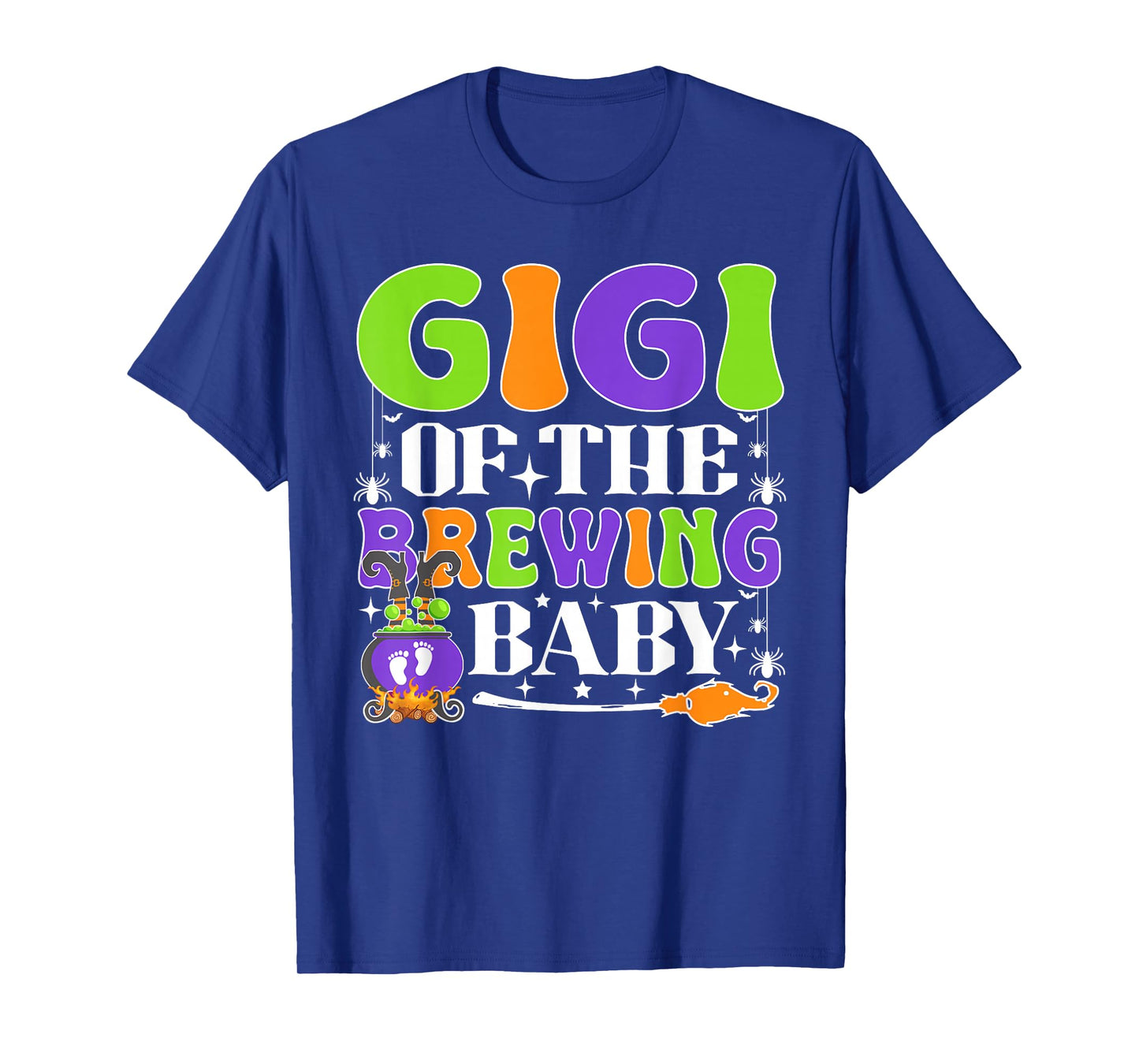 Gigi of The Brewing Baby Halloween Witch Baby Shower T-Shirt
