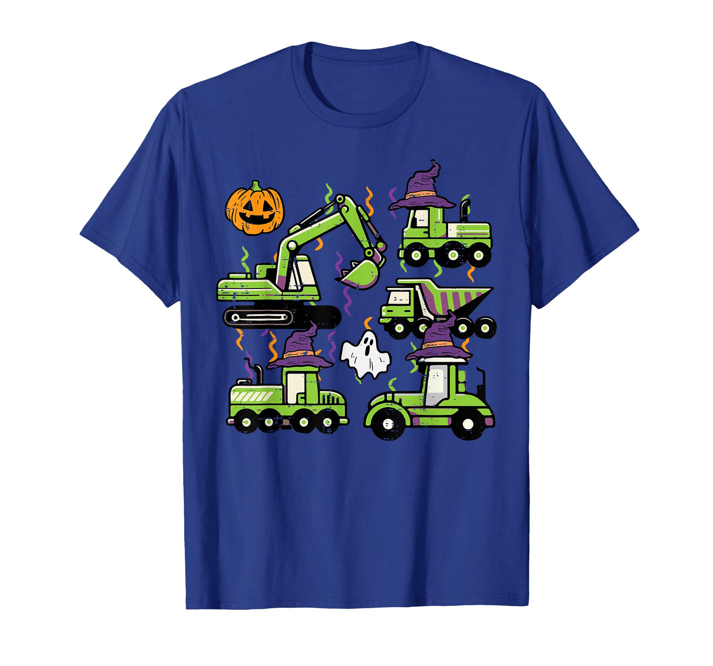 Halloween Construction Excavator Trucks Costume Boys Kids T-Shirt