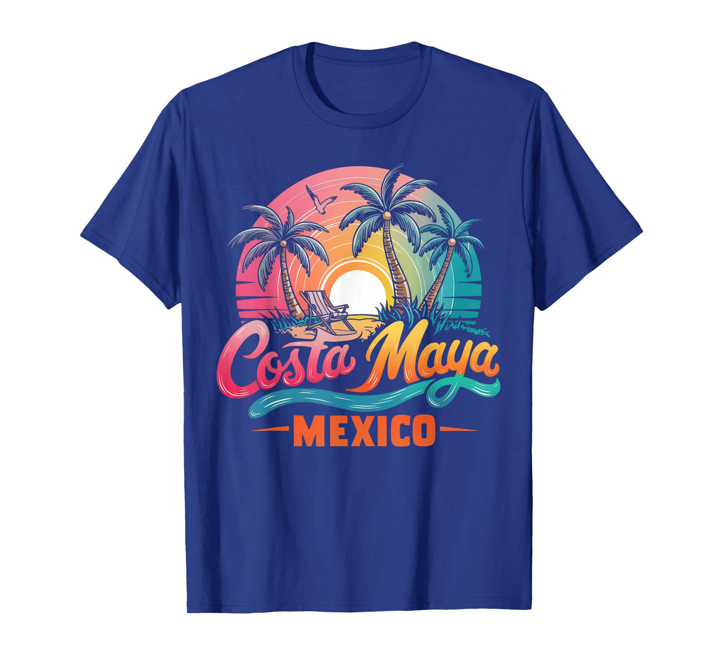 Costa Maya Mexico Tropical Sunset beach Souvenir Vacation T-Shirt