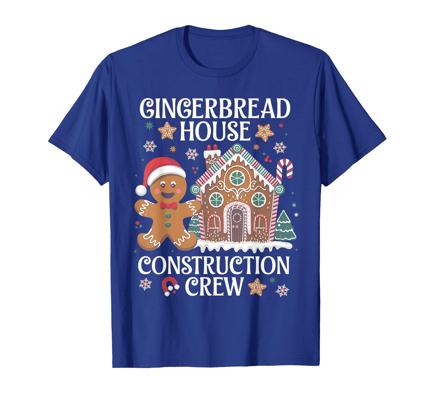 Gingerbread House Construction Crew Decorating Baking Xmas T-Shirt