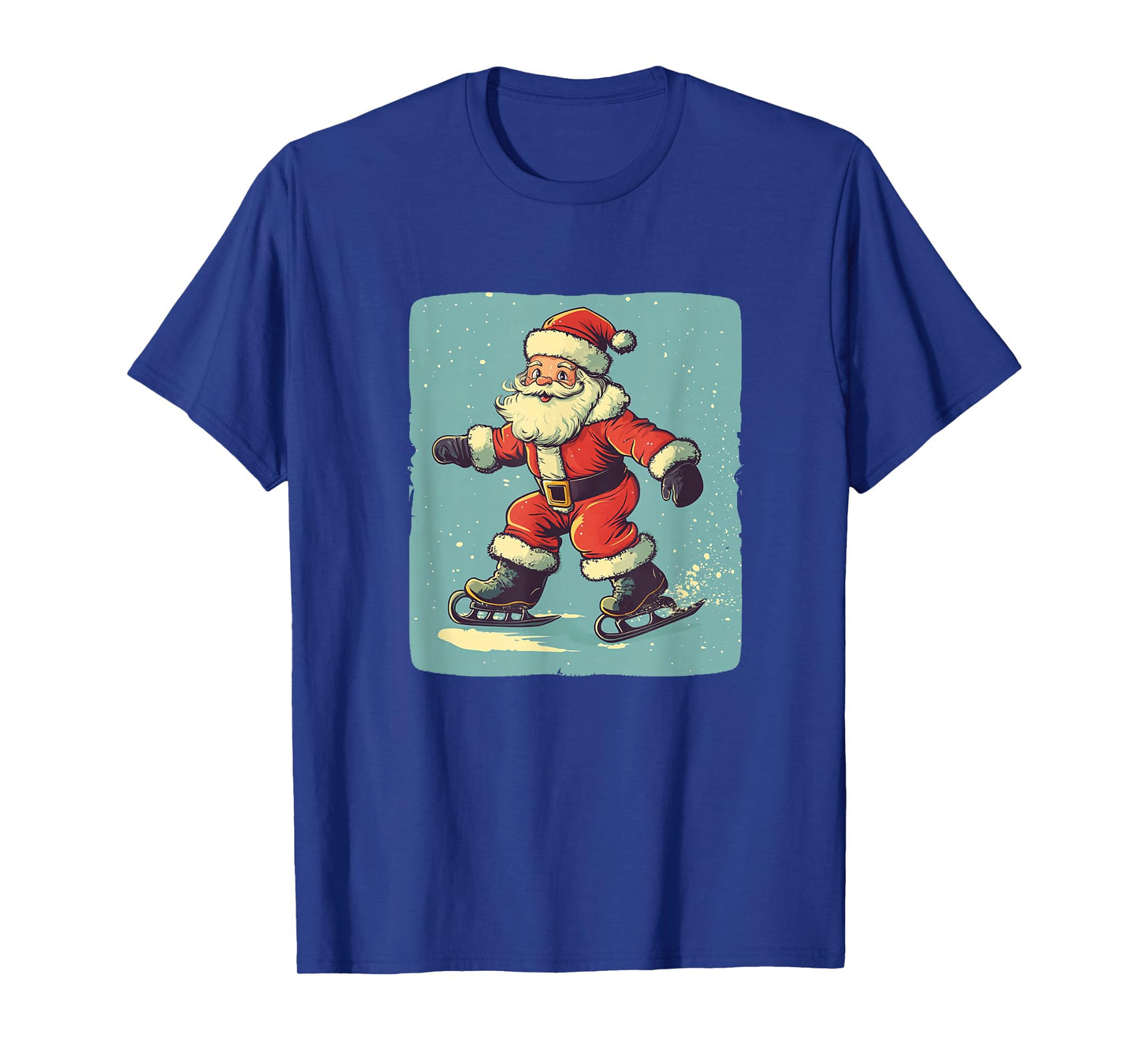 Festive Santa Claus on Ice for Winter Wonderland Lovers T-Shirt