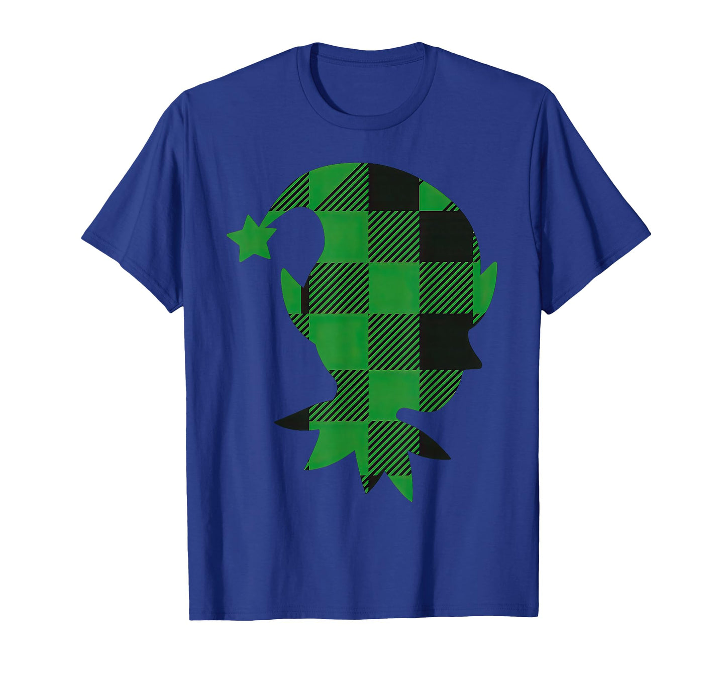 Cute Santa Elf Silhouette Minimal Christmas T-Shirt