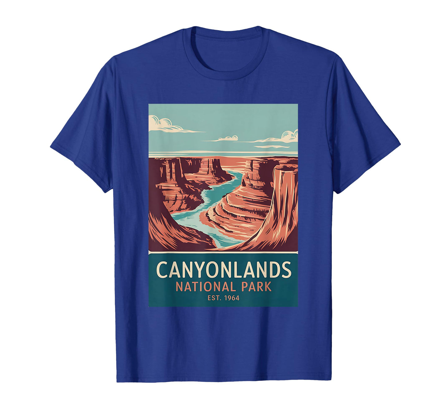 Canyonlands National Park Vintage Camping Hiking Men Women T-Shirt