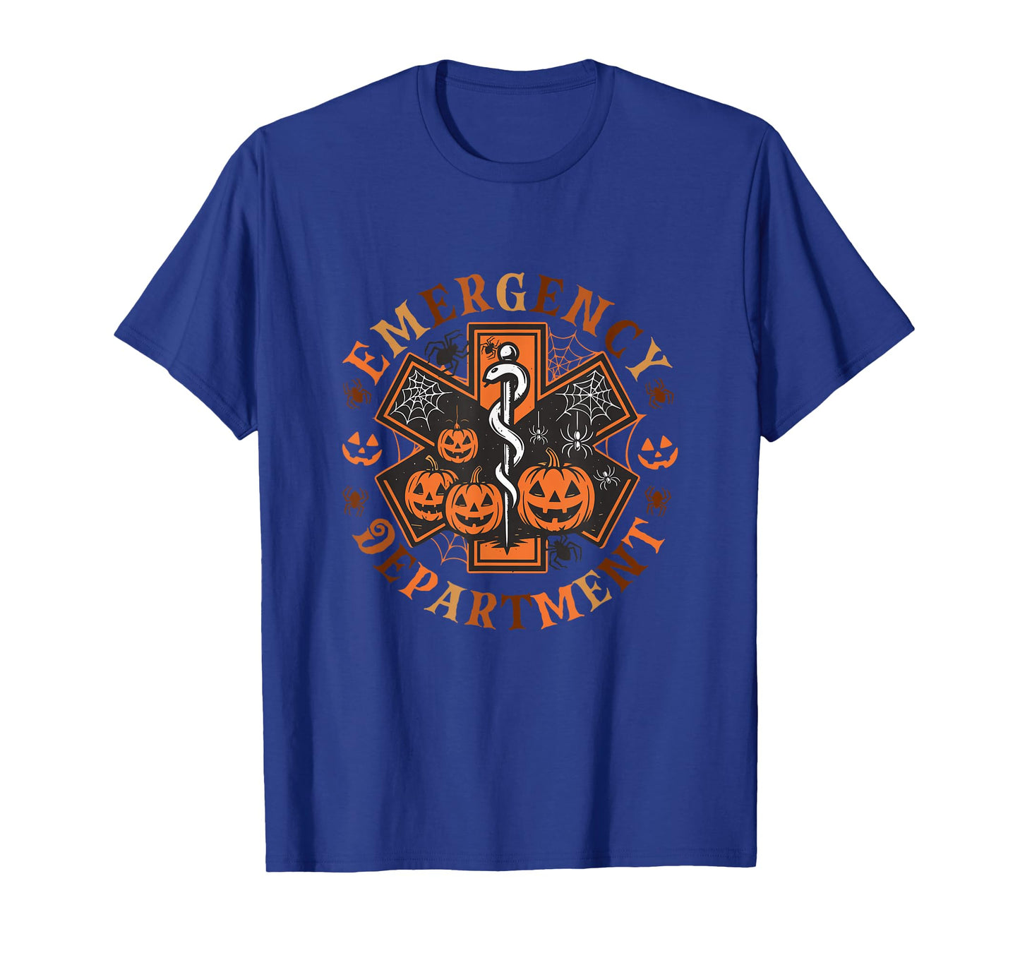 Emergency Department Halloween Pumpkin Spooky Nurse Fall T-Shirt
