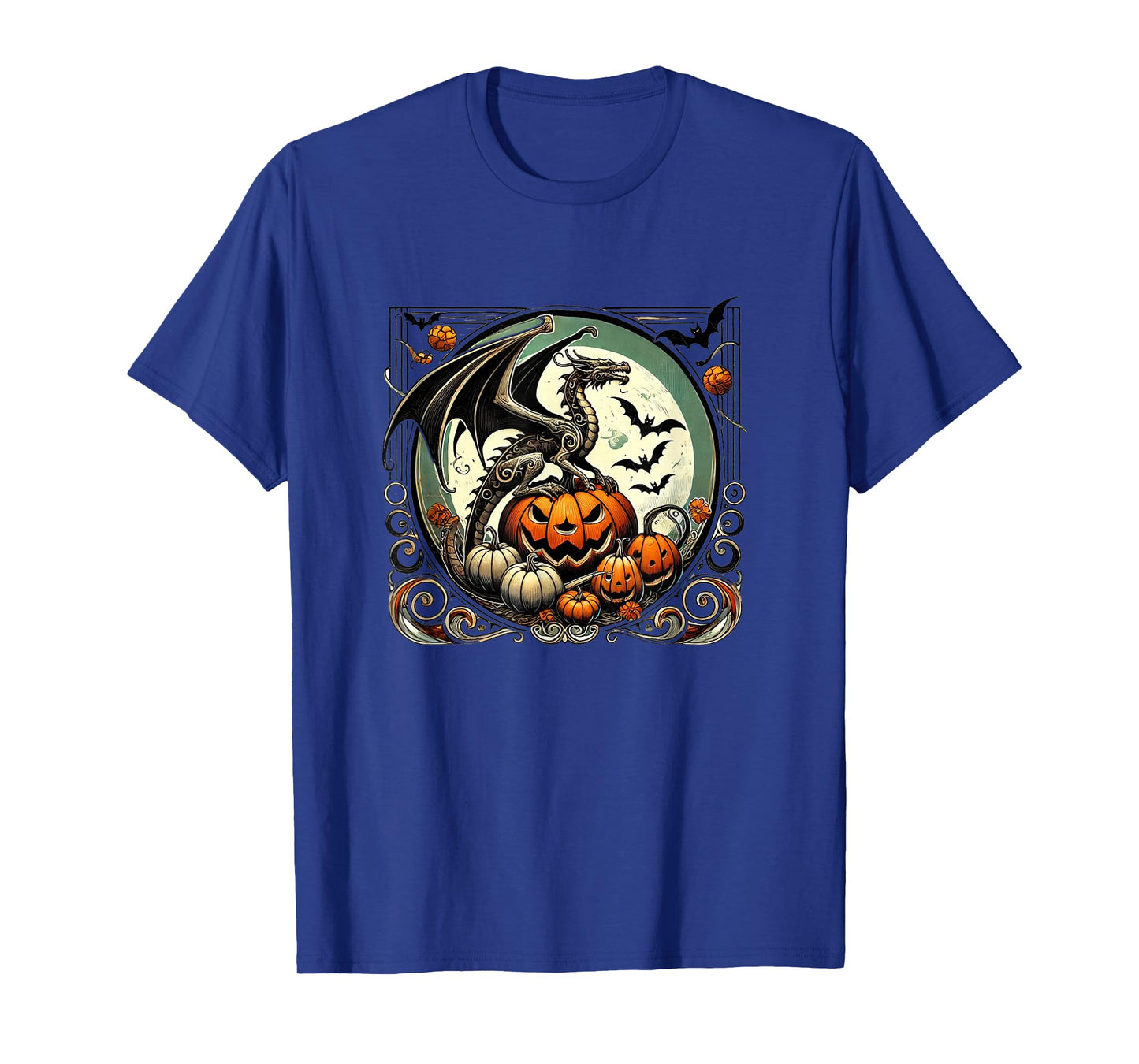 Halloween Dragon Illustration Autumn fall dragons T-Shirt