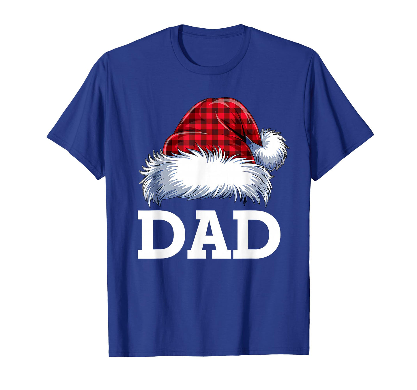 Dad Santa Red Plaid Christmas Family Matching Pajamas Xmas T-Shirt