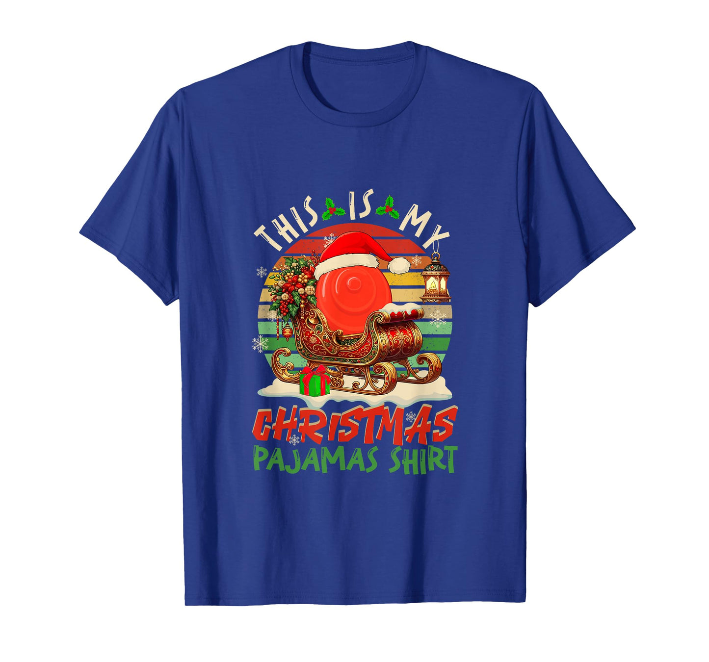 Vintage Retro My Christmas Pajama Shirt Disc Golf Player T-Shirt
