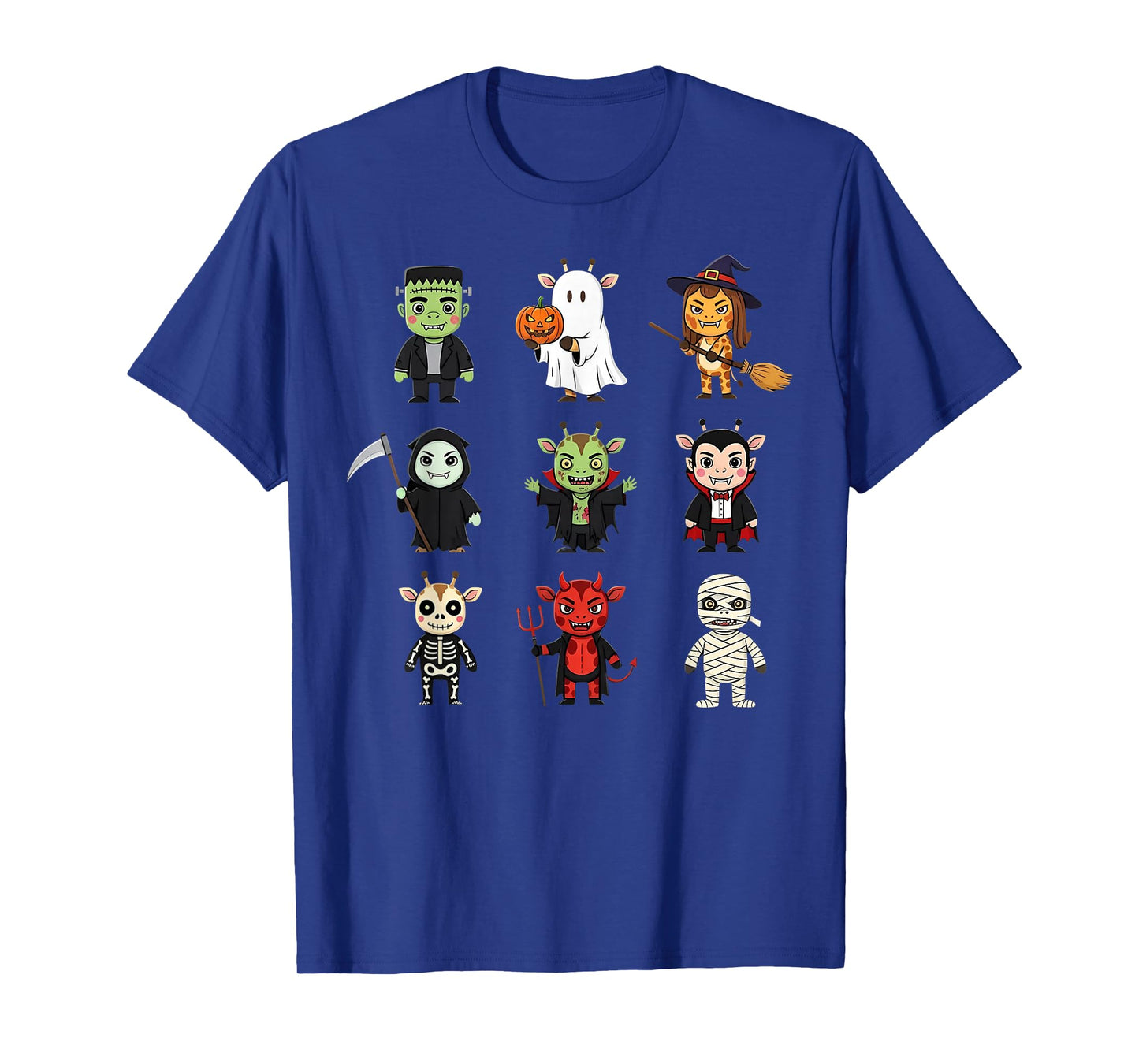 Baby Giraffe Ghost Zombie Witch Halloween Costume Kids T-Shirt