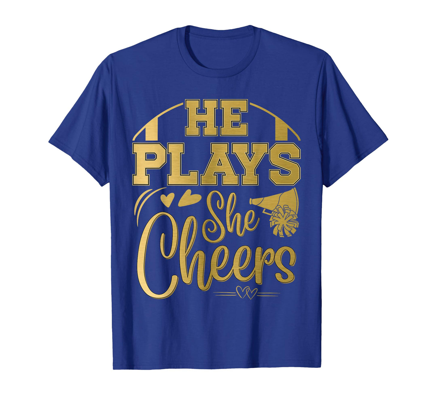 Football and Cheer Mom and Cheer Dad a Cheerleading Football T-Shirt