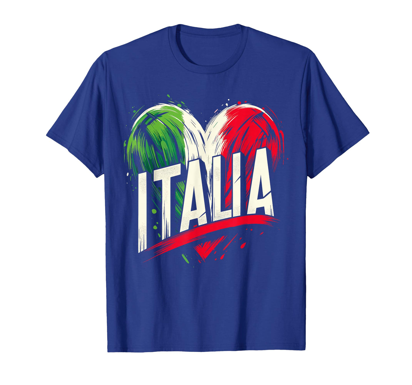 Vintage Italia Heart Italian Flag T-Shirt