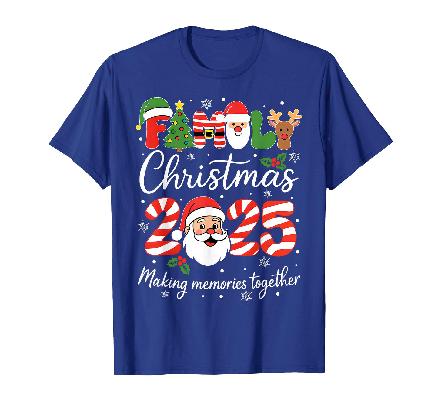 Family Christmas 2025 Making Memories Together Xmas Pajamas T-Shirt