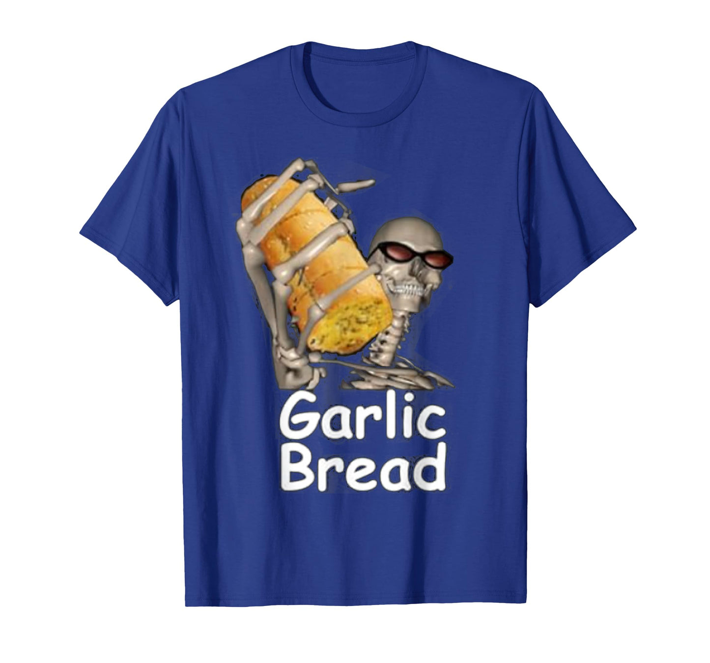 Garlic Bread Funny Skeleton T-Shirt