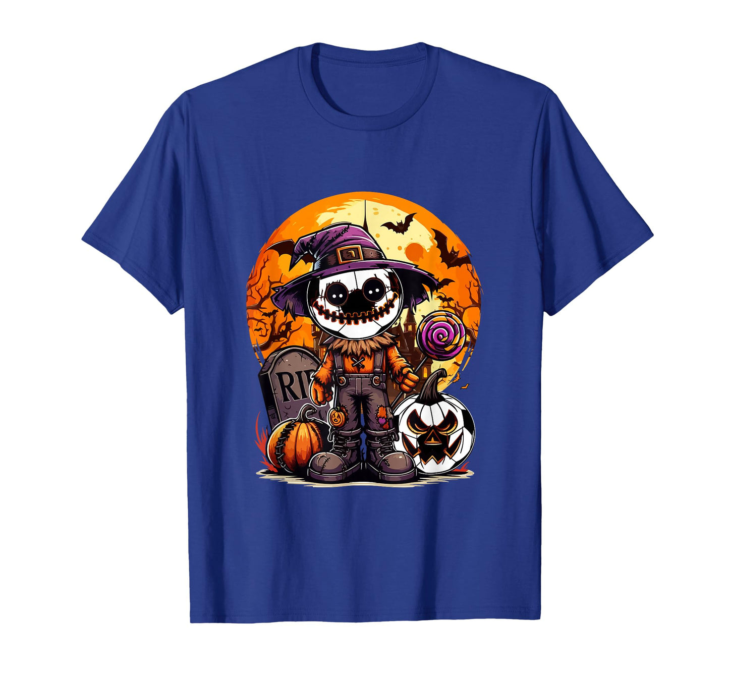 Horror Soccer Balls Costume Halloween Player Fan Family T-Shirt