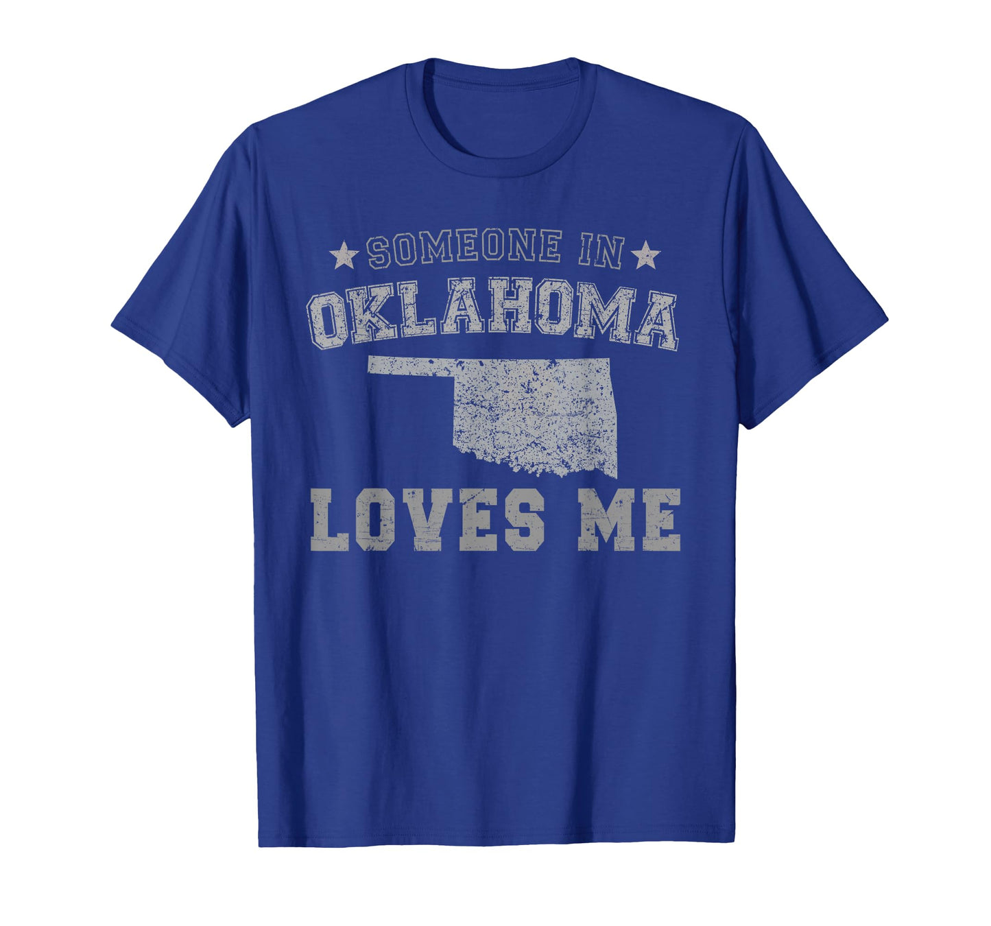 Someone In Oklahoma Loves Me Heart Vintage State T-Shirt