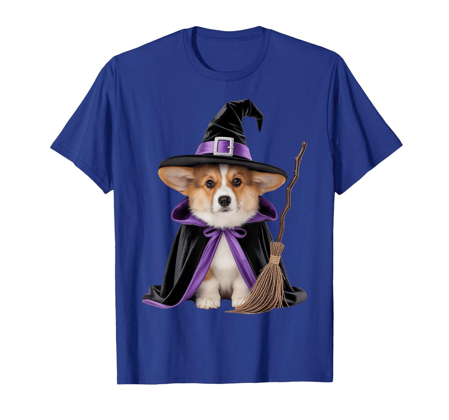 Corgi Witch Halloween T-Shirt