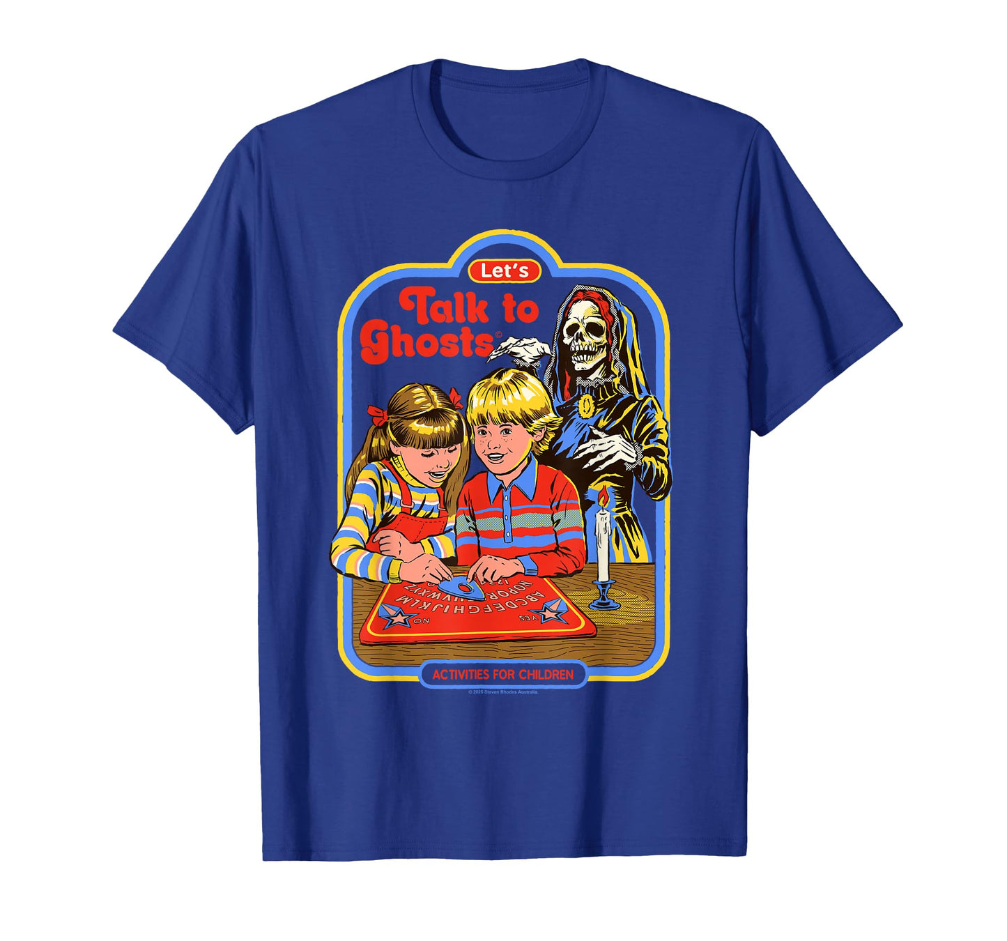 Let's Talk to Ghosts Demon Retro Vintage Funny Adult Humor T-Shirt