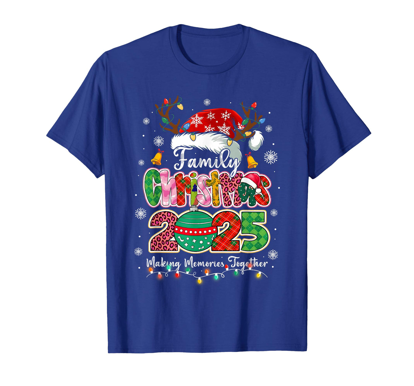 Family Christmas 2025 Matching Outfit Xmas Squad Santa T-Shirt