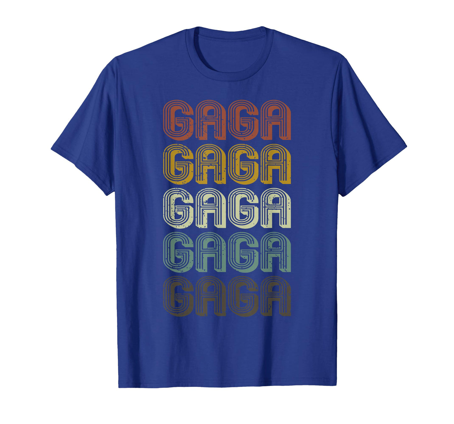 Retro Gaga First Name Personalized Gaga Groovy Vintage T-Shirt