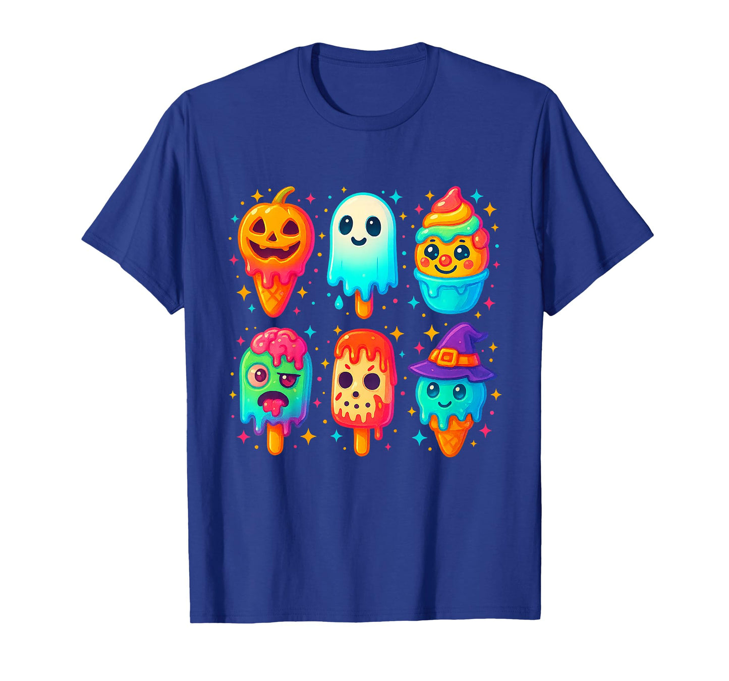 Funny Horror Ice Cream Pops Summerween Halloween 3D Candy T-Shirt