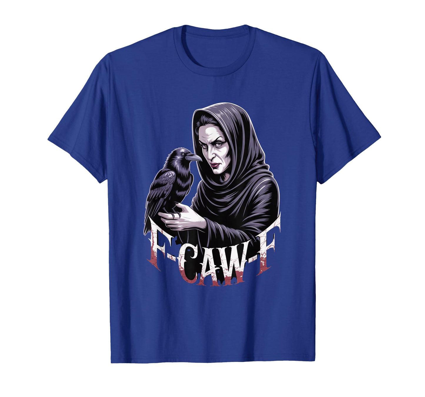 F-Caw-F Crow Funny Gothic Moon Black Bird Halloween T-Shirt