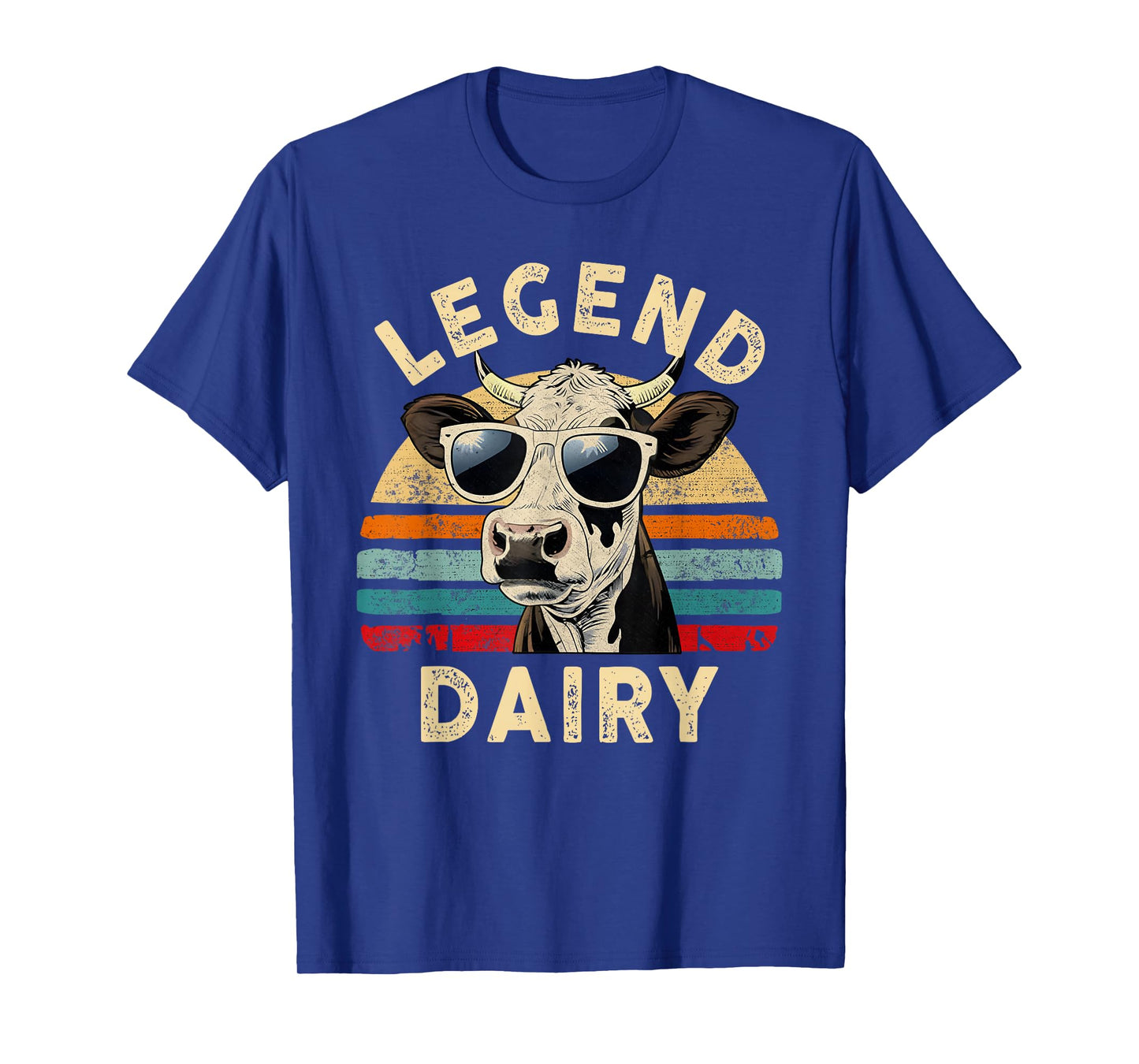 Legend Dairy Funny Farmer Cow Farmer Pun Graphic Cow Vintage T-Shirt